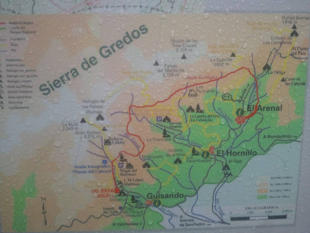 mapa Sierra de Gredos